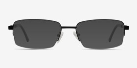 Axis Noir Métal Montures de lunettes de vue d'EyeBuyDirect, with Tinted Lenses