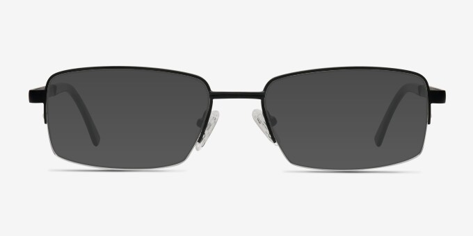 Axis Black MetalEyeglass Frames from EyeBuyDirect, with Tinted Lenses