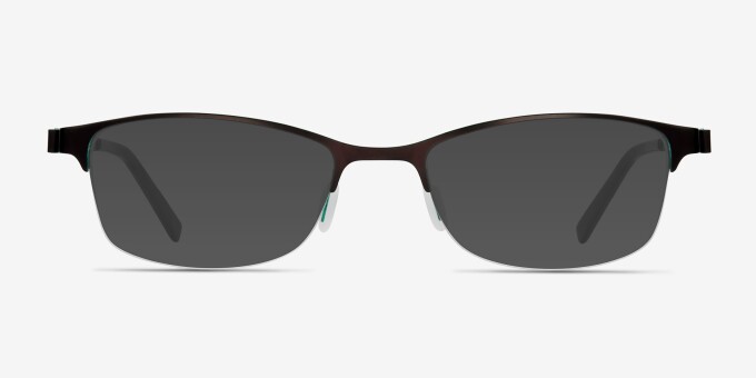 Pearl Brun MétalMontures de lunettes de vue d'EyeBuyDirect, Avec des Verres Teintés