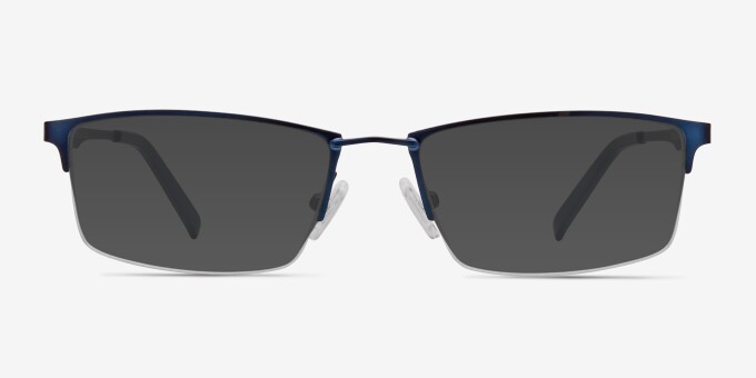 Furox Navy MetalEyeglass Frames from EyeBuyDirect, with Tinted Lenses