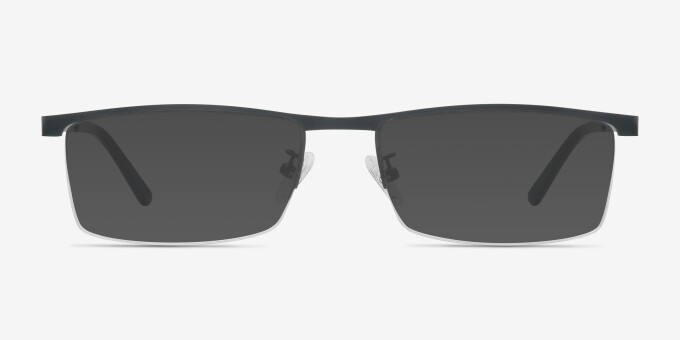 Chute Black MetalEyeglass Frames from EyeBuyDirect, with Tinted Lenses