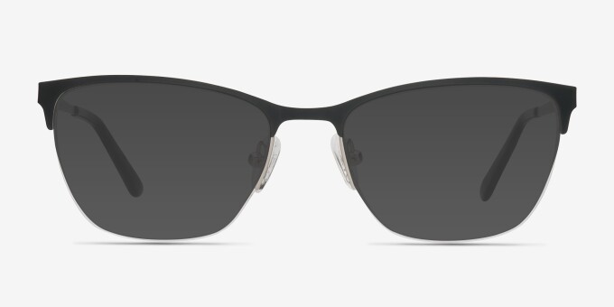 Lille Black MetalEyeglass Frames from EyeBuyDirect, with Tinted Lenses
