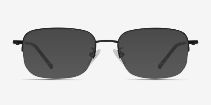 Munroe Black MetalEyeglass Frames from EyeBuyDirect, with Tinted Lenses