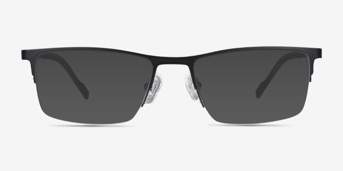 Variable Black MetalEyeglass Frames from EyeBuyDirect, with Tinted Lenses