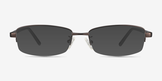Limit Bronze MetalEyeglass Frames from EyeBuyDirect, with Tinted Lenses