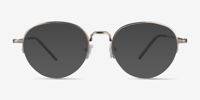 Noblesse Golden MetalEyeglass Frames from EyeBuyDirect, with Tinted Lenses