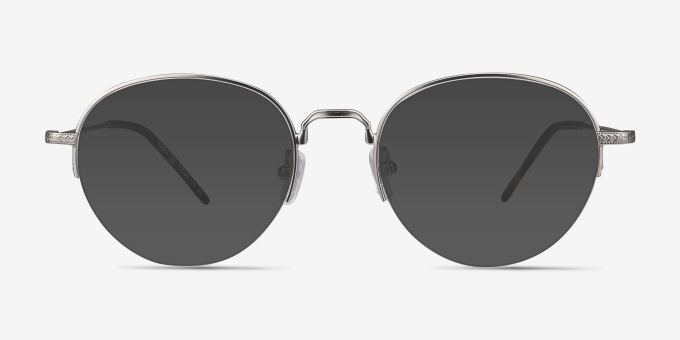 Noblesse Silver MetalEyeglass Frames from EyeBuyDirect, with Tinted Lenses