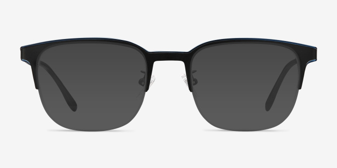 Fathom Blue Black MétalMontures de lunettes de vue d'EyeBuyDirect, Avec des Verres Teintés