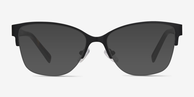 Feline Black Acetate, MetalEyeglass Frames from EyeBuyDirect, with Tinted Lenses