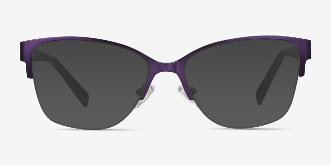 Feline Purple Acetate, MetalEyeglass Frames from EyeBuyDirect, with Tinted Lenses
