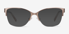 Feline Rose Gold Acetate-metal Eyeglass Frames from EyeBuyDirect, with Tinted Lenses