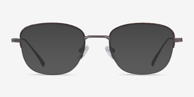 Navigator Tortoise MetalEyeglass Frames from EyeBuyDirect, with Tinted Lenses