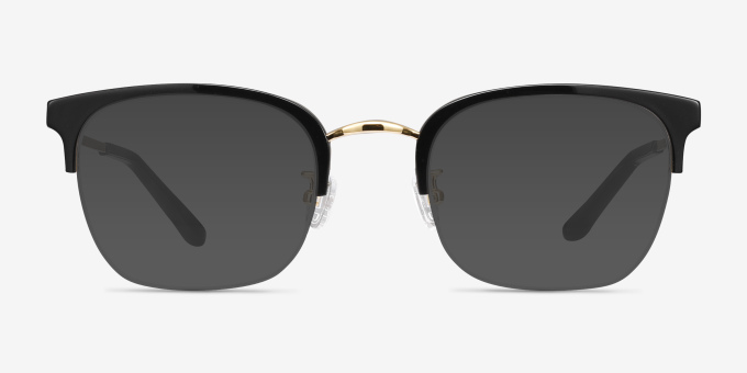 Curie Black Acetate, MetalEyeglass Frames from EyeBuyDirect, with Tinted Lenses