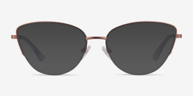 Star Or rose Métal Montures de lunettes de vue d'EyeBuyDirect, with Tinted Lenses