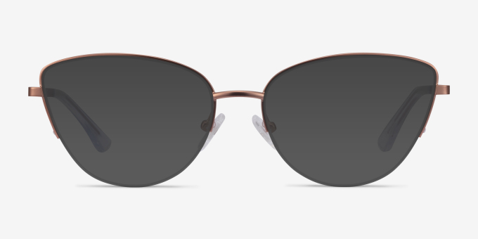 Star Rose Gold MetalEyeglass Frames from EyeBuyDirect, with Tinted Lenses