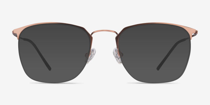 Urban Rose Gold MetalEyeglass Frames from EyeBuyDirect, with Tinted Lenses