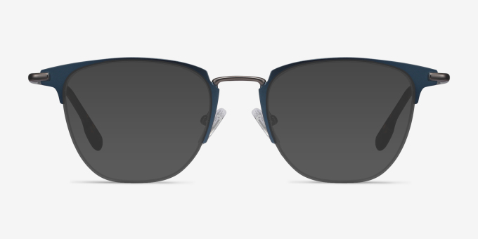 Wings Blue MetalEyeglass Frames from EyeBuyDirect, with Tinted Lenses