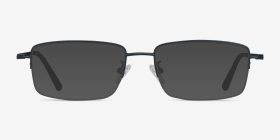 Studio Bleu marine  Métal Montures de lunettes de vue d'EyeBuyDirect, with Tinted Lenses