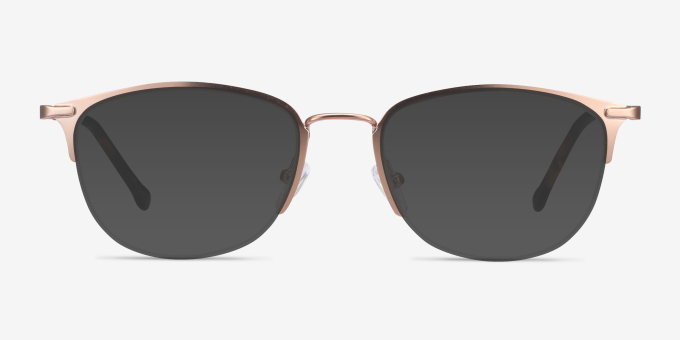 Elise Rose Gold MetalEyeglass Frames from EyeBuyDirect, with Tinted Lenses