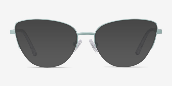 Star Mint MetalEyeglass Frames from EyeBuyDirect, with Tinted Lenses