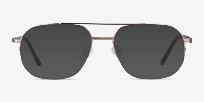 Carlson Gold Acetate, MetalEyeglass Frames from EyeBuyDirect, with Tinted Lenses