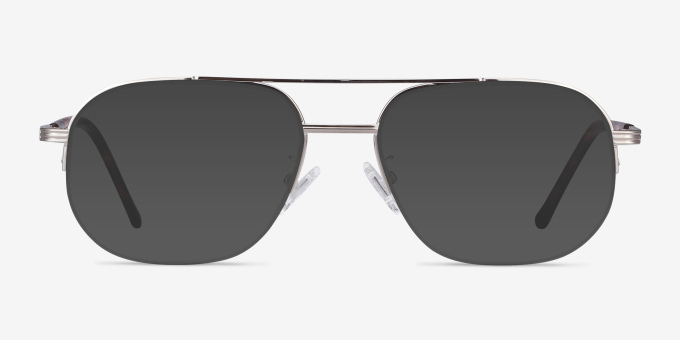 Carlson Silver Acetate, MetalEyeglass Frames from EyeBuyDirect, with Tinted Lenses