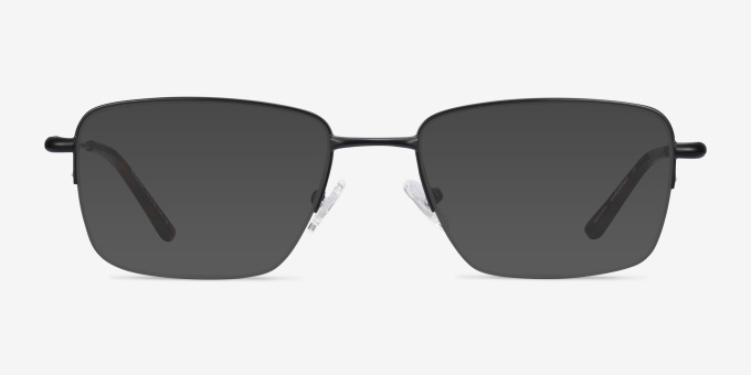 Dominic Black MetalEyeglass Frames from EyeBuyDirect, with Tinted Lenses