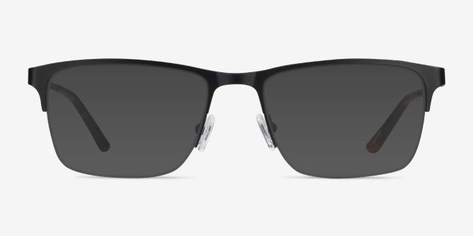 Jasper Black MetalEyeglass Frames from EyeBuyDirect, with Tinted Lenses