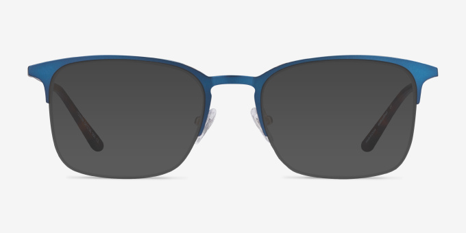 Owen Bleu marine MétalMontures de lunettes de vue d'EyeBuyDirect, Avec des Verres Teintés
