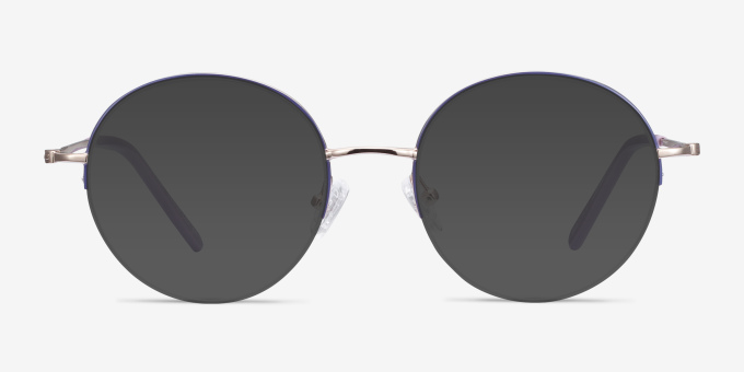 Takashi Purple & Gold MetalEyeglass Frames from EyeBuyDirect, with Tinted Lenses