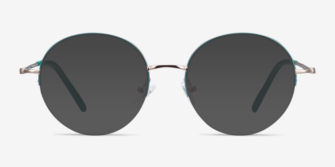 Takashi Green & Gold MetalEyeglass Frames from EyeBuyDirect, with Tinted Lenses