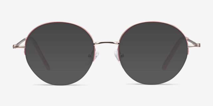 Takashi Pink & Gold MetalEyeglass Frames from EyeBuyDirect, with Tinted Lenses