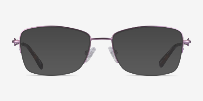 Rachel Purple MetalEyeglass Frames from EyeBuyDirect, with Tinted Lenses