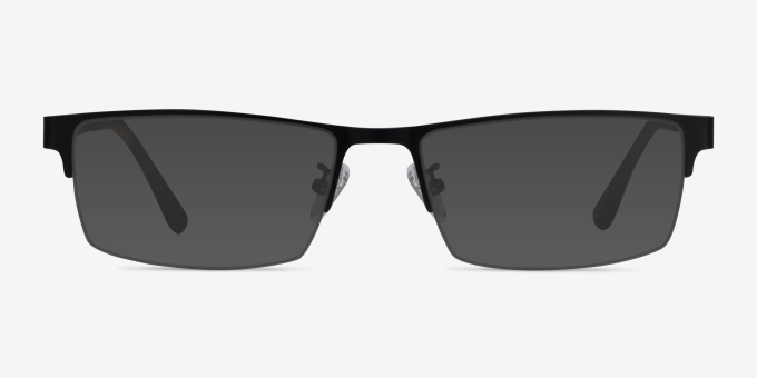 Travis Black MetalEyeglass Frames from EyeBuyDirect, with Tinted Lenses