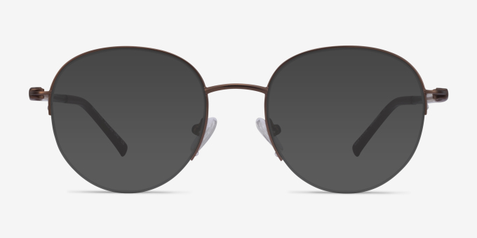 Written Bronze MetalEyeglass Frames from EyeBuyDirect, with Tinted Lenses