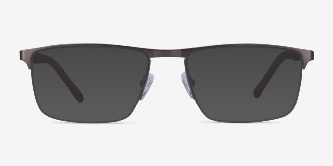Belong Silver MetalEyeglass Frames from EyeBuyDirect, with Tinted Lenses