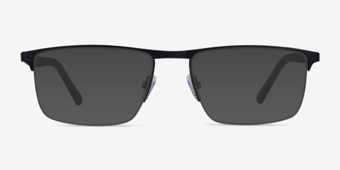 Belong Black Red MetalEyeglass Frames from EyeBuyDirect, with Tinted Lenses