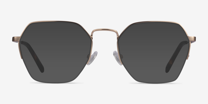 Cruz Rose Gold MetalEyeglass Frames from EyeBuyDirect, with Tinted Lenses