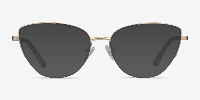 Star Gold MetalEyeglass Frames from EyeBuyDirect, with Tinted Lenses