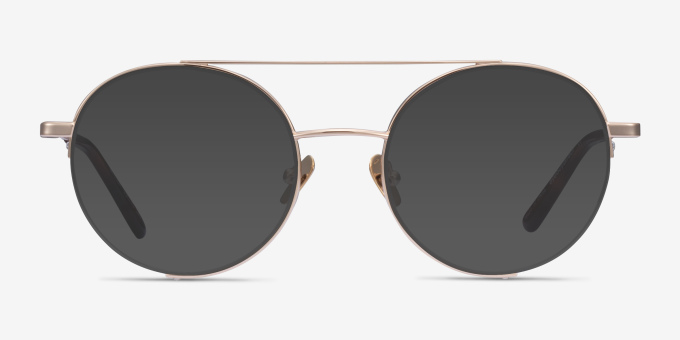 Miller Gold MetalEyeglass Frames from EyeBuyDirect, with Tinted Lenses