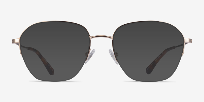 Lifetime Light Gold MetalEyeglass Frames from EyeBuyDirect, with Tinted Lenses