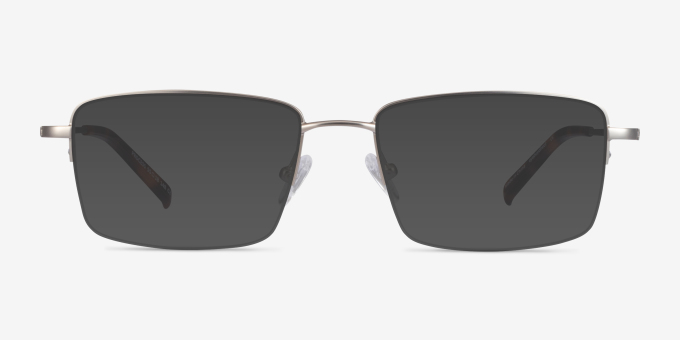 Process Silver MetalEyeglass Frames from EyeBuyDirect, with Tinted Lenses
