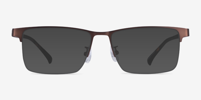Childeric Brown Tortoise MetalEyeglass Frames from EyeBuyDirect, with Tinted Lenses