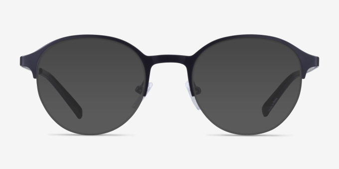 Thorpe Black MetalEyeglass Frames from EyeBuyDirect, with Tinted Lenses