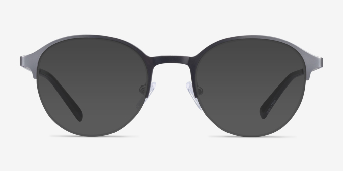 Thorpe Silver MetalEyeglass Frames from EyeBuyDirect, with Tinted Lenses