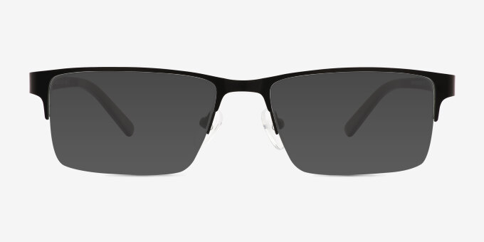 Sanders Black AcetateEyeglass Frames from EyeBuyDirect, with Tinted Lenses