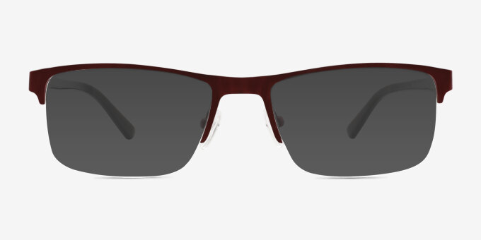 Robertson Red AcetateEyeglass Frames from EyeBuyDirect, with Tinted Lenses