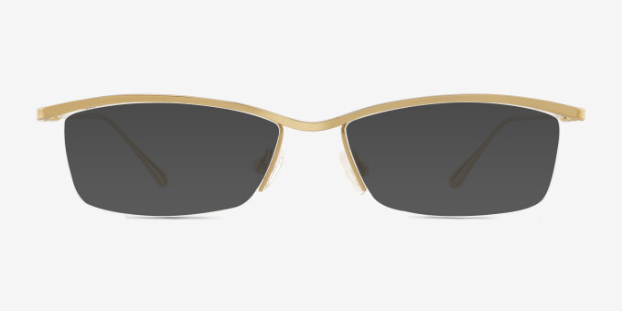 Roux Gold MetalEyeglass Frames from EyeBuyDirect, with Tinted Lenses