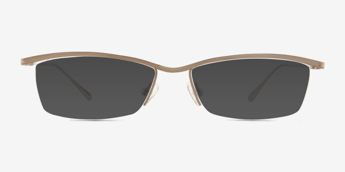 Roux Silver MetalEyeglass Frames from EyeBuyDirect, with Tinted Lenses