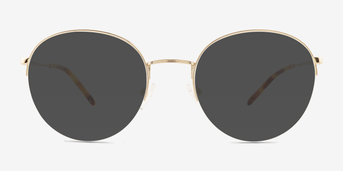 Nico Gold MetalEyeglass Frames from EyeBuyDirect, with Tinted Lenses